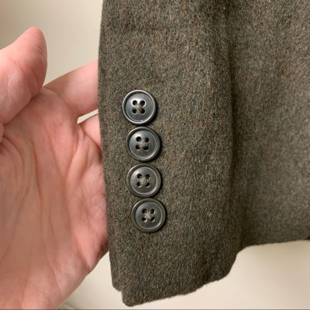 Vintage Arnold Brant 100% Camel Hair Green/Brown Blazer Sports Coats Size 44R - Picture 4 of 11